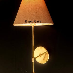 Applique murale moderne Mid-Century en laiton - Lampe murale de style vintage