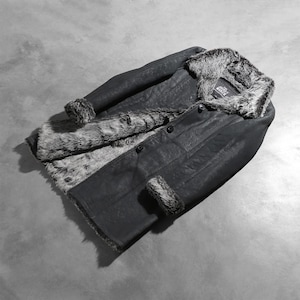 Women&#39;s Shearling Coat | Genuine Sheepskin Leather Jacket with Fur Collar | Winter Warm Long Coat | Handmade Outerwear