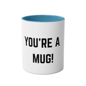 Humorous Two-Tone Coffee Mug, Perfect Gift for Friends, Funny Birthday Present, Coffee Lover&#39;s Mug, Quirky Kitchenware