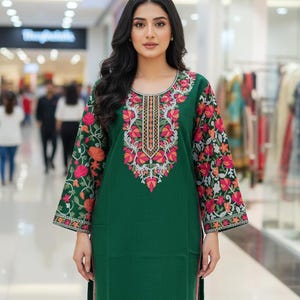 Kashmiri phiran gesticktes Geschenk für sie