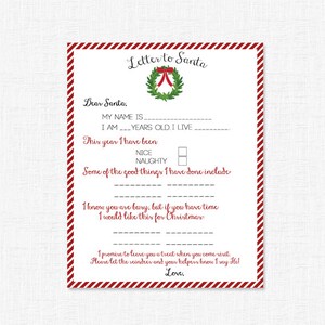 Lista de verificação da carta ao Papai Noel