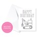 Printable Happy Birthday Card Truck Instant Download DIY - Etsy