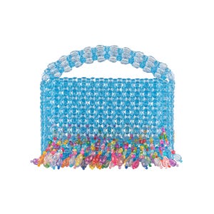 Sky & Sunny Beaded Bag with Fringe