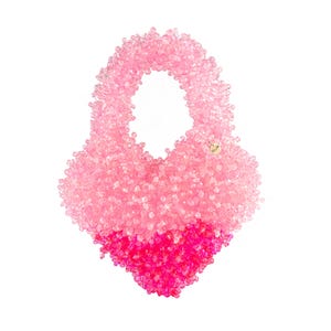 Pink Cherry Blossom Beaded Bag