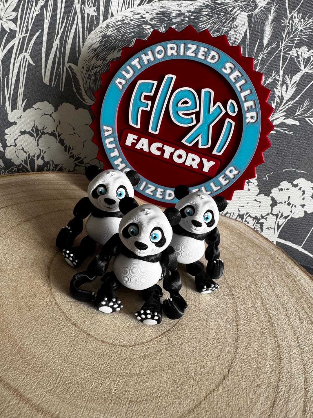 3D Printed Kawaii Articulated Panda Toy – Flexi Factory Design – Cute ...