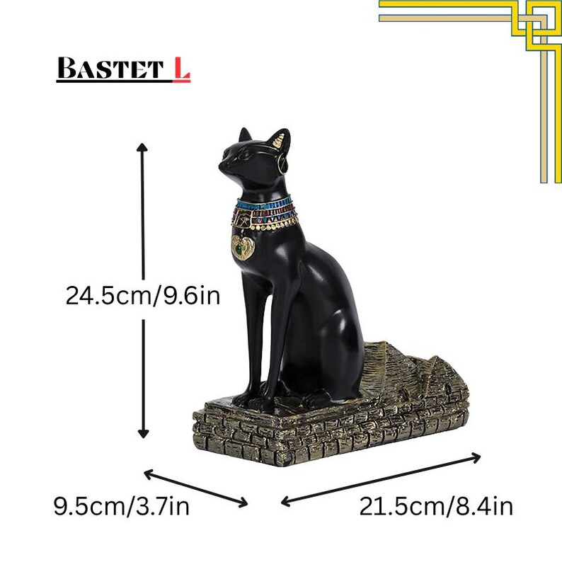 Anubis & Bastet Cat Wine Rack – Egyptian Gods Resin Bottle Holder, Bar ...