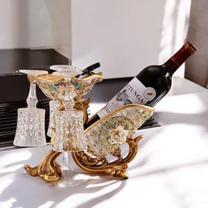 Luxury Wine Rack Bottle Holder – Elegant Wine Storage Stand for Bar, Kitchen, or Home Decor – Modern Wine Display Gift Idea