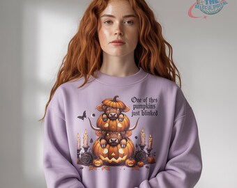 Gothique Halloween vache citrouille pile PNG | Illustration Dark Cottagecore (téléchargement numérique)