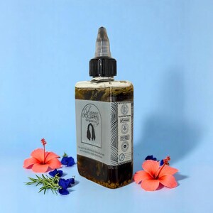 Nourish & Thrive Growth Oil – Ayurvedic Hair Growth + Scalp Treatment for Longer Thicker Hair| Herbal Infused, Vegan, Organic