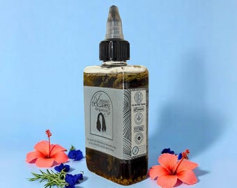 Ayurvedic Hair Growth Oil: Herbal Scalp Treatment, Vegan & Organic