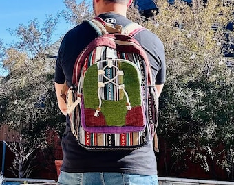 Mochila de cáñamo sostenible, bolsa de viaje ecológica