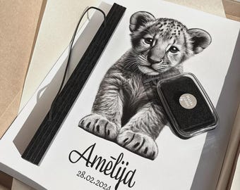 Baby footprint kit Lion cub