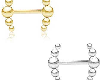 Nippelpiercing Brust Brustwarzen Piercing Barbell Kugel Bögen Piercingstab Z576