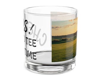 Cheers to Tee Time Rocks Glass - Ideal Gift for Golf Lovers, Birthday/Christmas Present