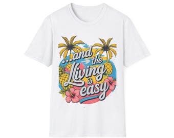 Tropical Vibes T-Shirt: Softstyle Unisex Summer Tee