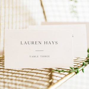 Modern Place Card Template, Minimalist Place Card, Wedding Place Cards Printable, Table Name Cards, Editable Instant Download