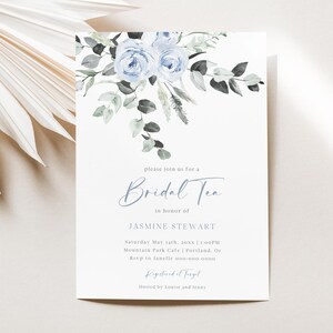 Blue Floral Bridal Shower Games Package, Something is Blue ...