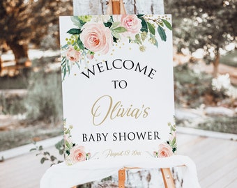 Baby Shower Welcome Sign Template | Editable Instant Download