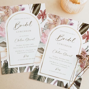 Bridal Luncheon Invitation | Custom Bridal Shower Luncheon Invite | Personalized Wedding Luncheon | Printable Bridal Invite