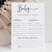 Printable Baby Predictions and Advice Cards Template, Digital Download ...