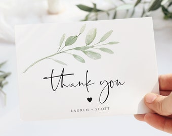 Thank You Cards Wedding, Wedding Thank You, Digital Download