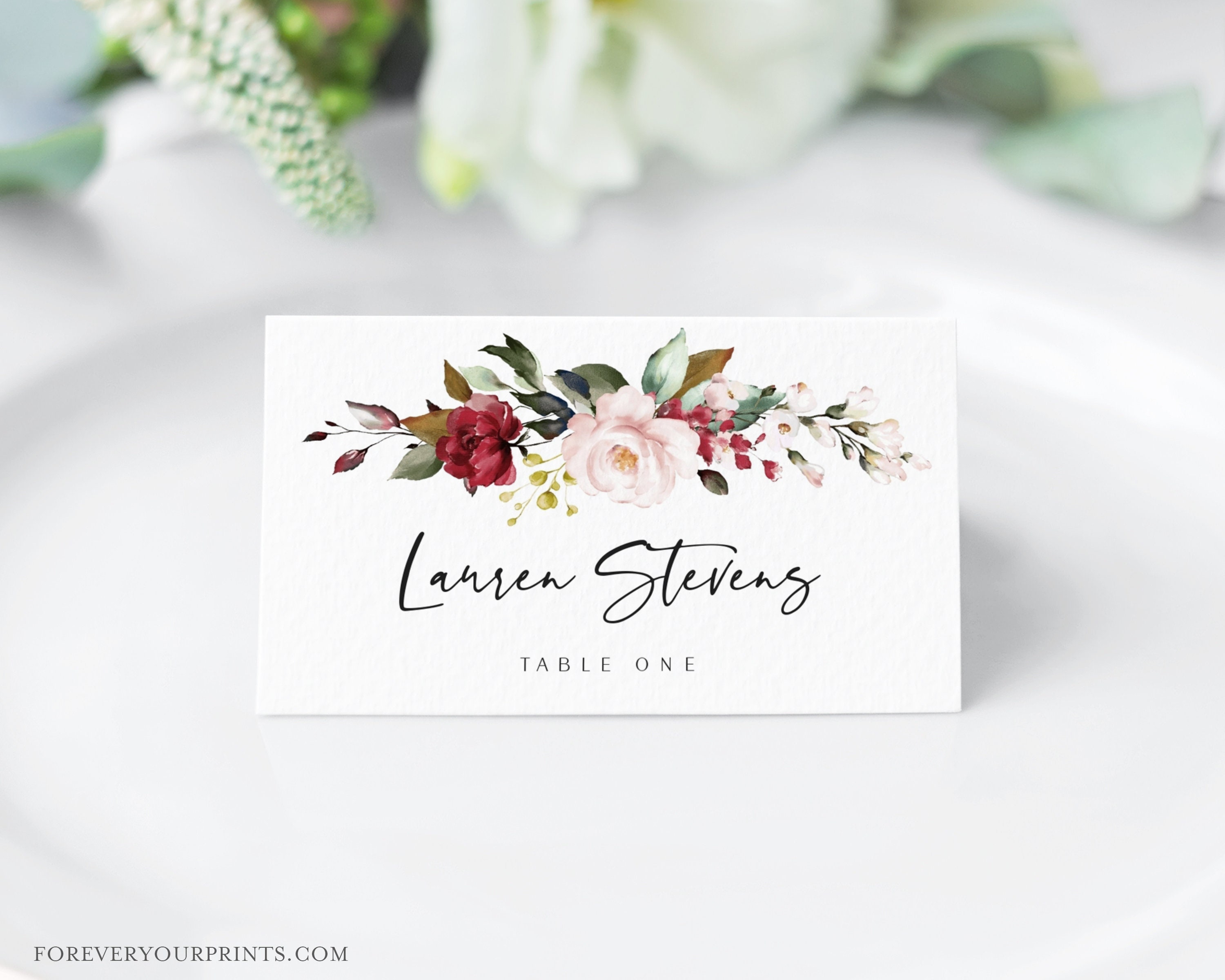 Wedding Place Card Template Wedding Name Cards Instant Etsy UK Wedding Place Card Template Wedding Name Cards Instant Etsy UK