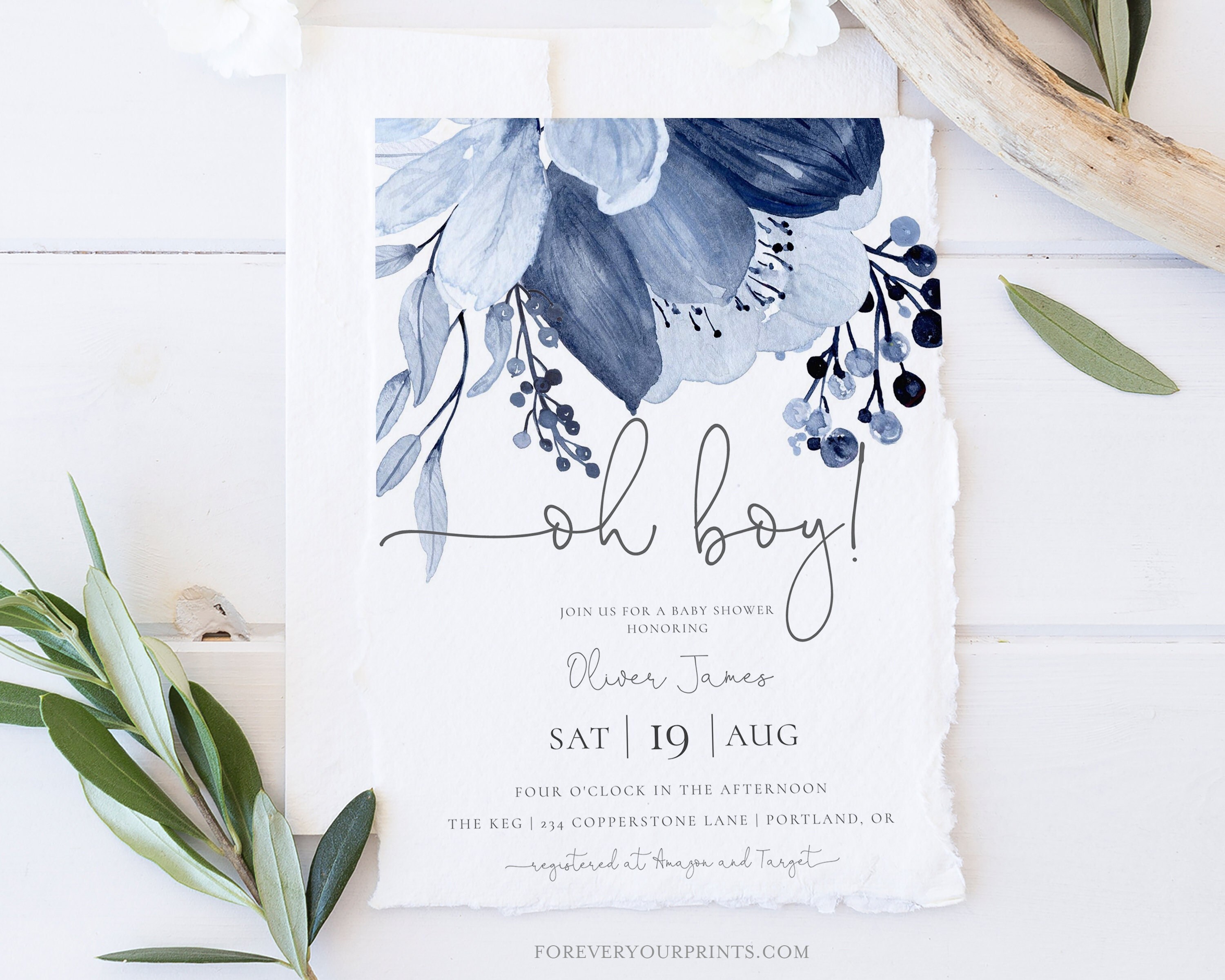 Baby Shower Invitation Boy Try Before You Buy Boy Baby Etsy