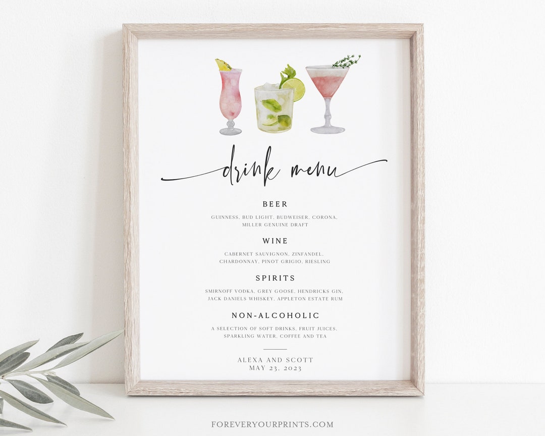 drink-menu-sign-editable-wedding-bar-menu-template-printable-watercolor-cocktail-menu-instant-download-etsy