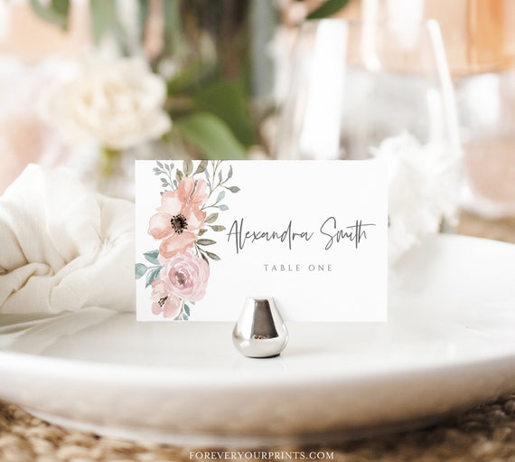 Digital Download, Escort Cards Place Cards Wedding Name Cards Wedding Place Card Template