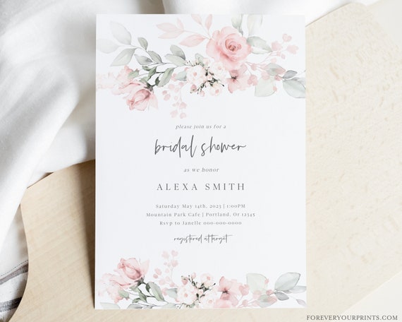 Bride To Be Wedding Shower Invitation