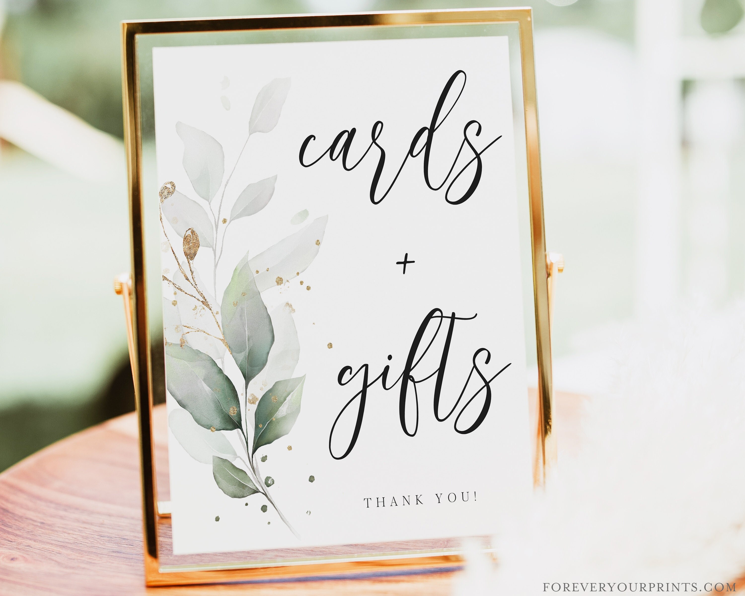 Cards and Gifts Sign Printable Wedding Gift Table Sign - Etsy