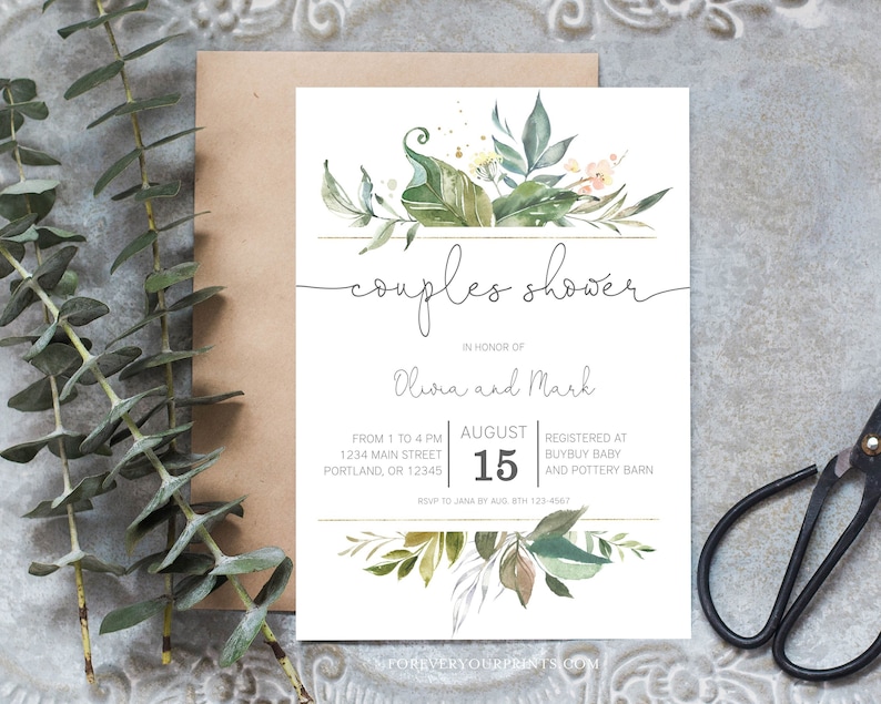 Printable Couples Shower Invitation Template Couples Wedding Shower Invite