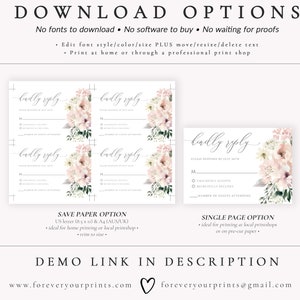 Baby Shower RSVP Card Template, Minimalist Kindly Reply Card Template ...