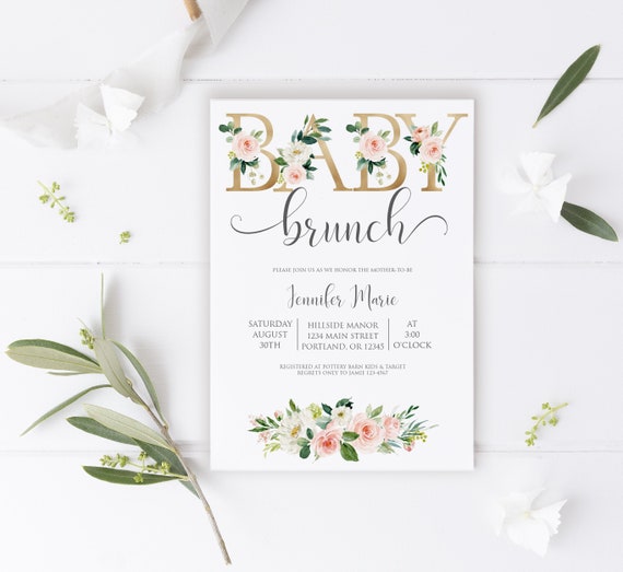 baby brunch invitation