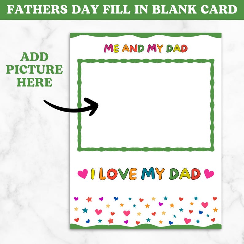 All About My Dad Father's Day Printable Card, Dad Questionnaire, Fill ...