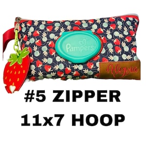 ITH Baby Wipes Holder Zipper Bag, Size #5 Zipper,