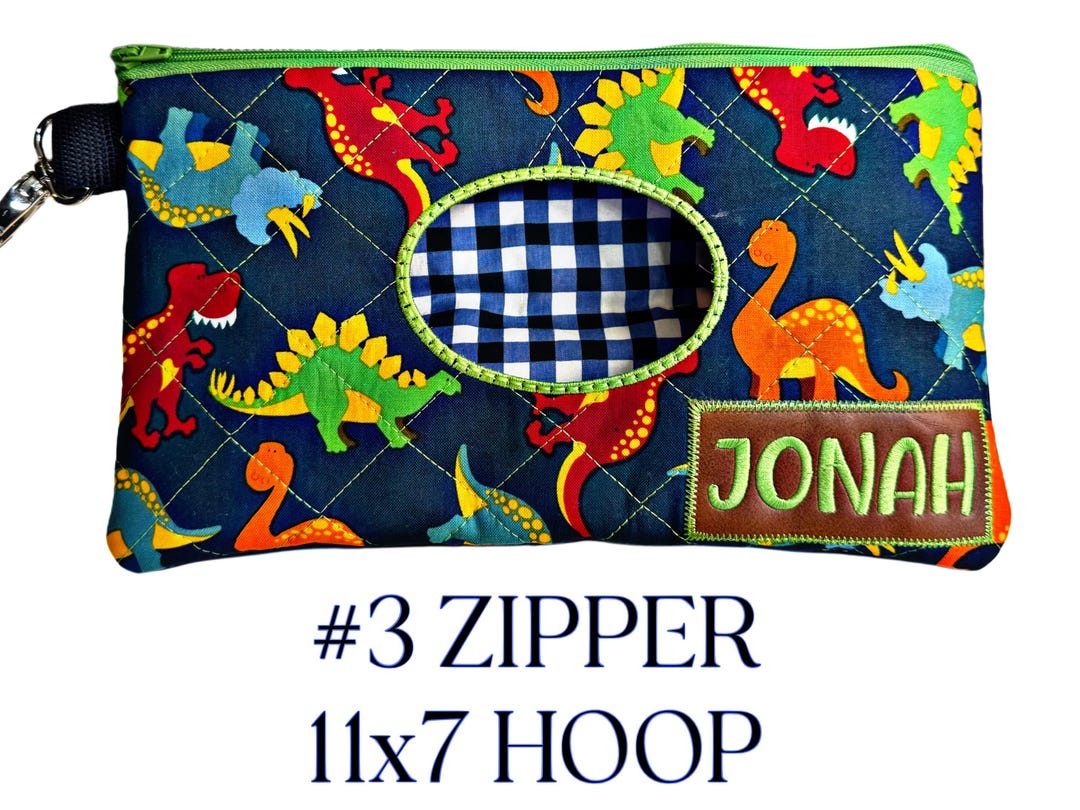 In-the-hoop Baby Wipes Holder #3 Zipper Digital Design | Machine ...