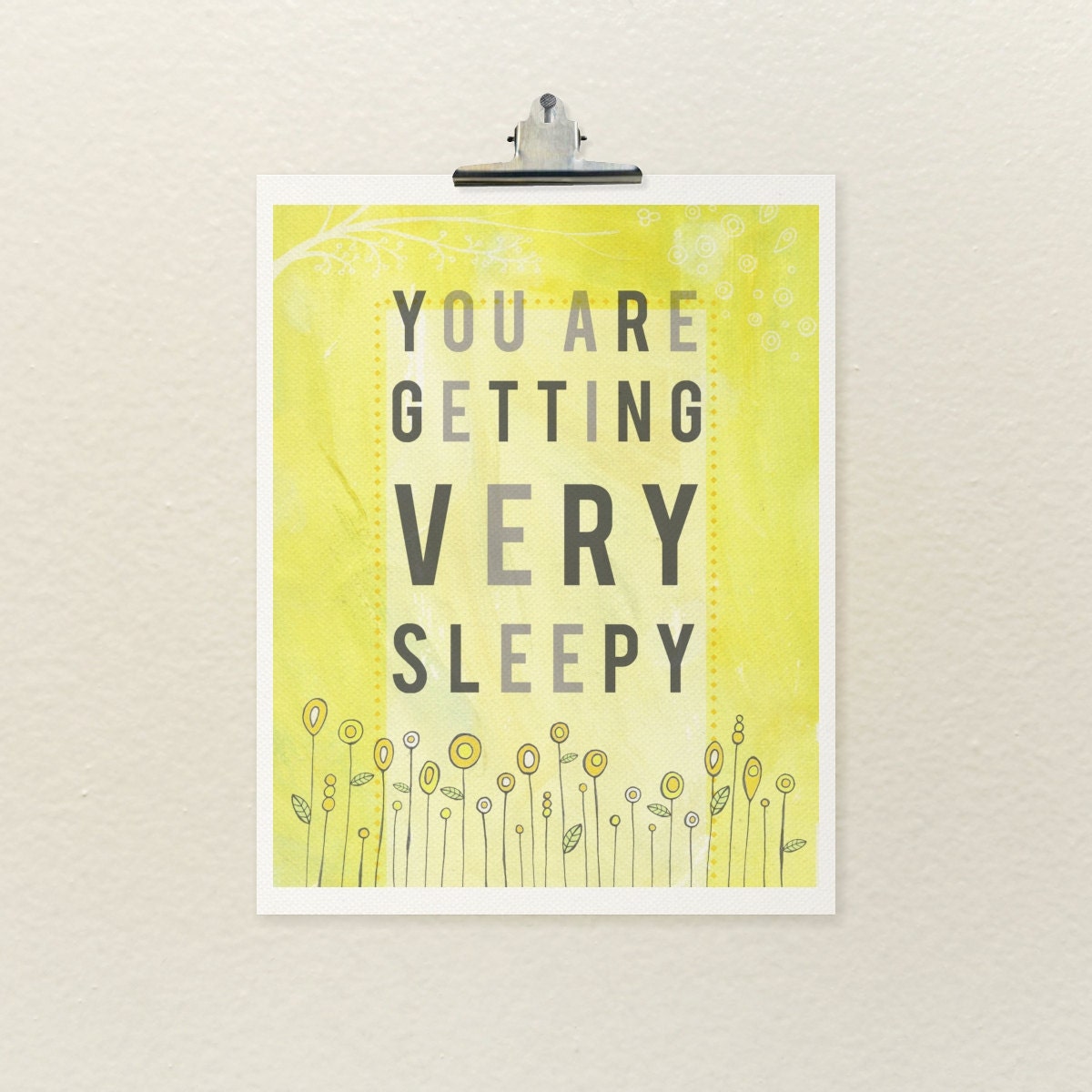 Very Sleepy // Typographic Print Baby Shower Gift Nursery Etsy