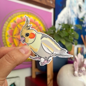 Nymphensittich Australischer Vogel Vinyl Aufkleber