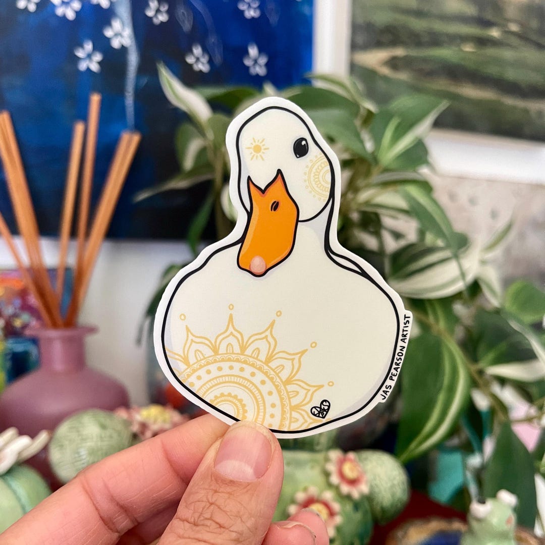 Duck Vinyl Sticker - Etsy