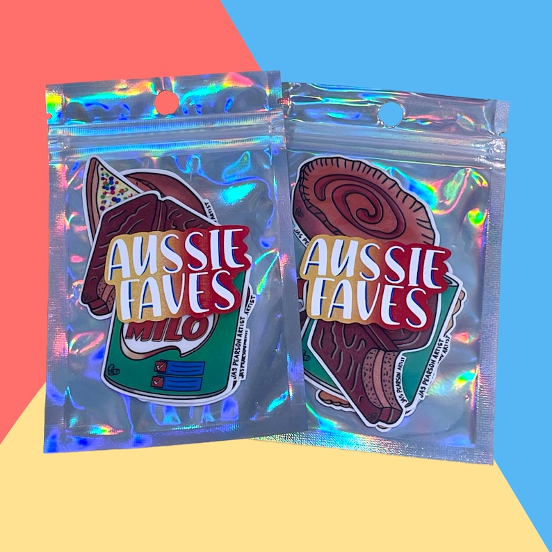 Aussie Fave Food Mini Vinyl Sticker Packs image 2