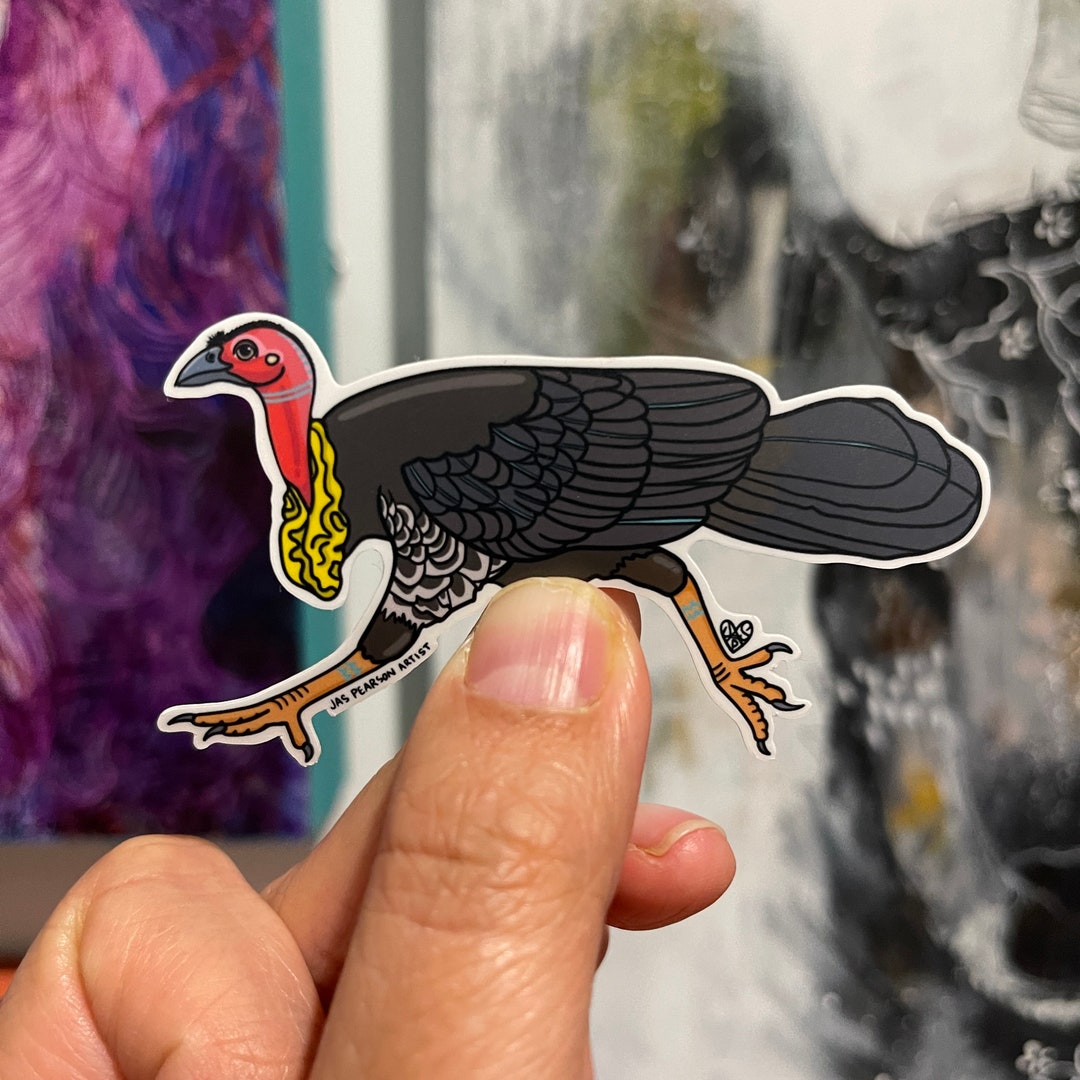 Bush Turkey Vinyl Sticker - Etsy