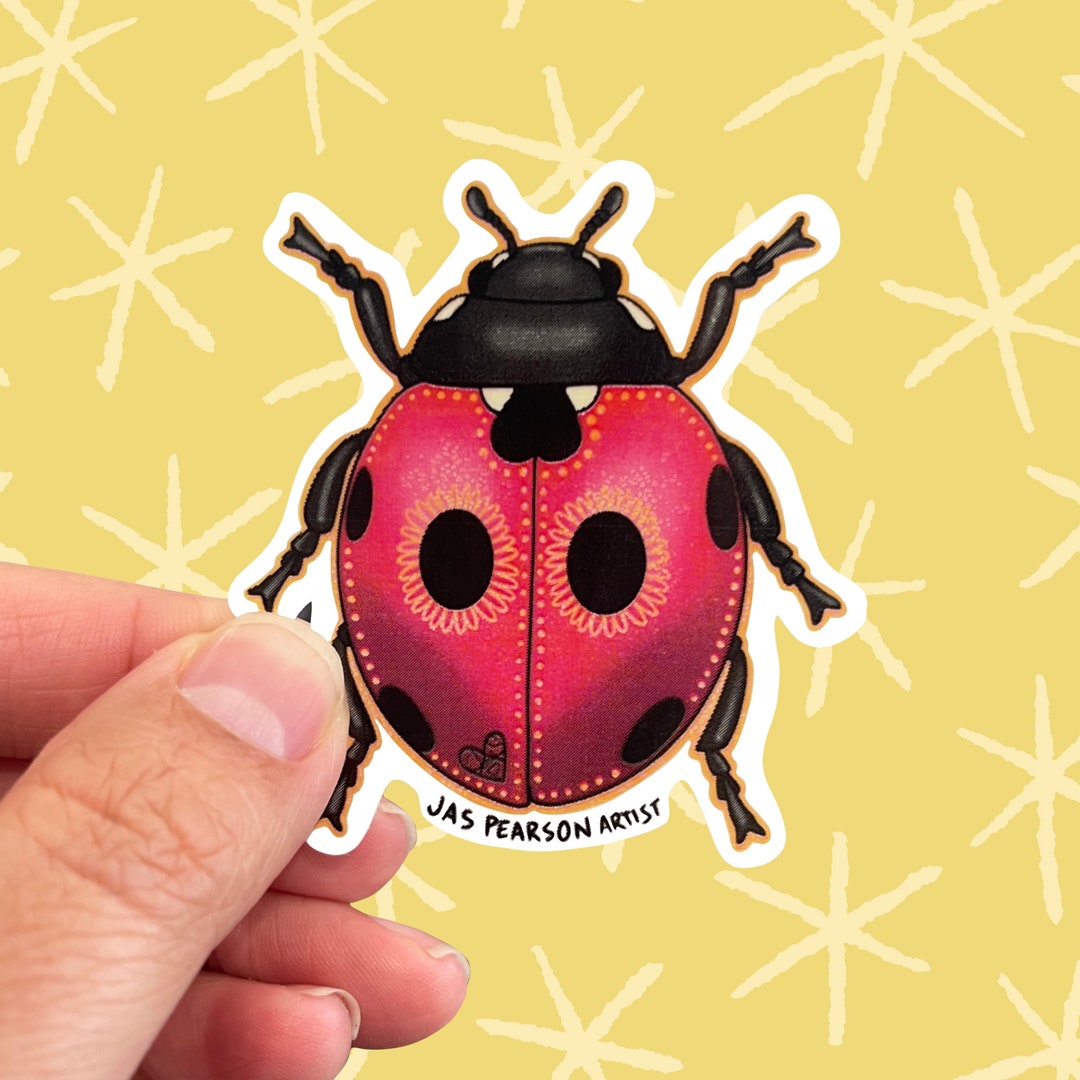 Ladybug Vinyl Sticker - Etsy