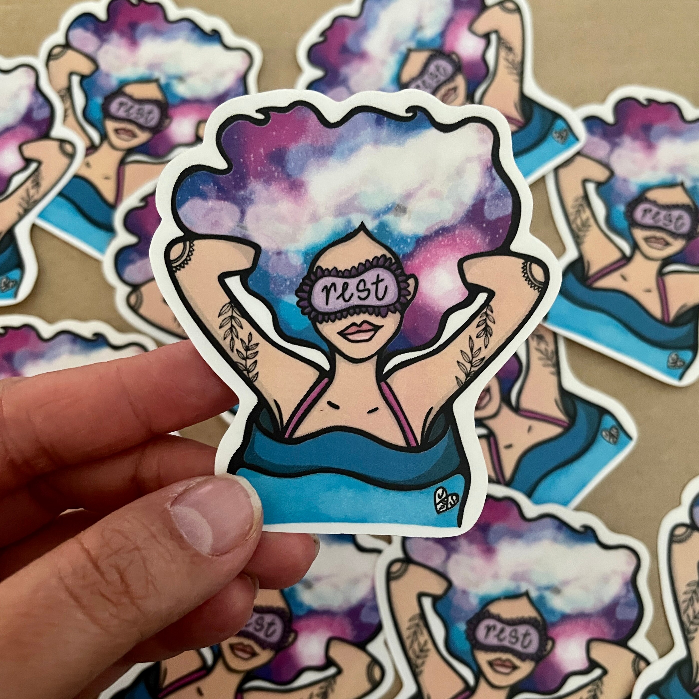 Rest Self Care Vinyl Sticker