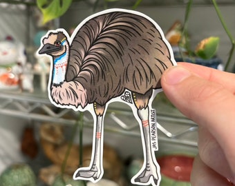 Emu Vinyl Sticker