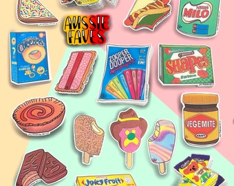 Aussie Fave Food Mini Vinyl Sticker Packs