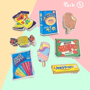 Aussie Fave Food Mini Vinyl Sticker Packs Aussie Faves Pack 2