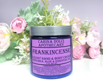Frankincense | Luxury Hand and Body Lotion | Essential Oil | Shea and Aloe | Carina Dolci Apothecary