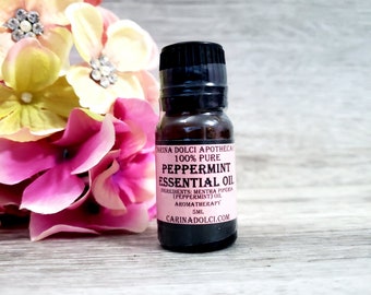 Peppermint | Essential Oil | Therapeutic | Natural | Diffuser Oil | Carina Dolci Apothecary
