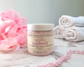 Vanilla Patchouli | Luxury Hand and Body Lotion | Shea and Aloe | Carina Dolci Apothecary